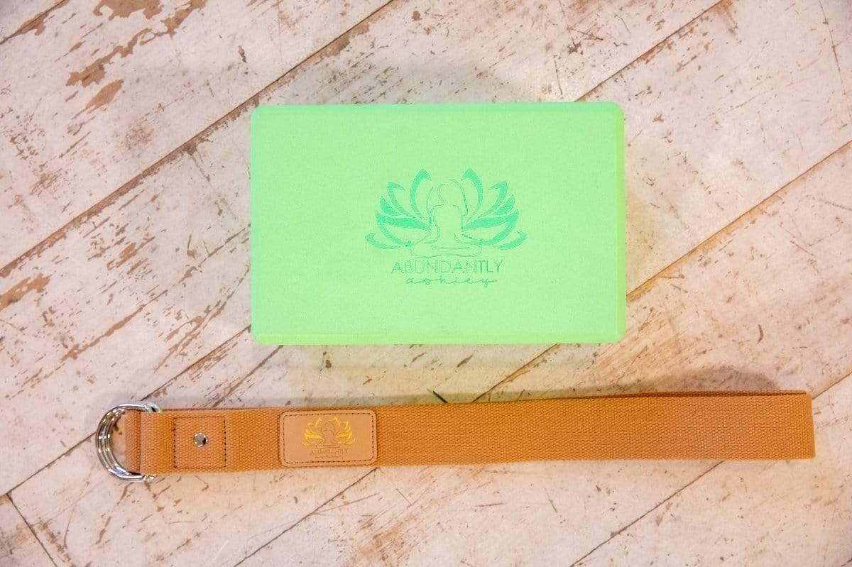 Block & Strap Set abundantlyashley Green block & Khaki strap